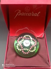 Boule sulfure presse papier en cristal de BACCARAT 1989 signé+coffret d'origine.