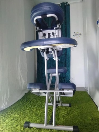 Chaise massage bleu - chaise, de
