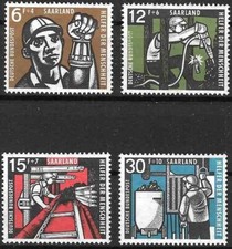 Timbres Mines / Mineurs Sarre