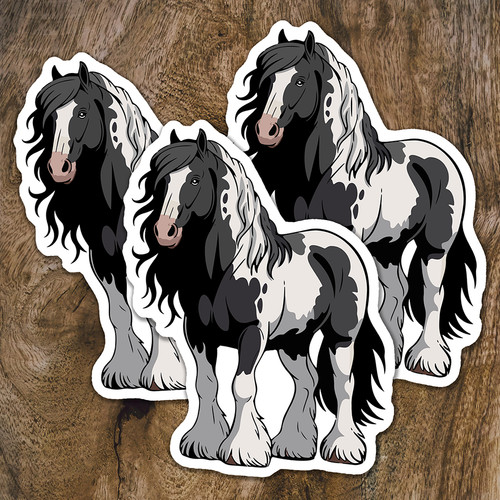 Gypsy vanner horse sticker - vanner,