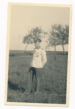 Photo portrait tenue été blanche allemand 2GM WW2