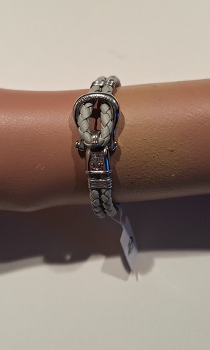 Bracelet mixte gris manille