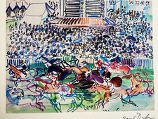 Raoul Dufy, Lithographie COA Originale Numérotée À La Main Limitée Signée Op