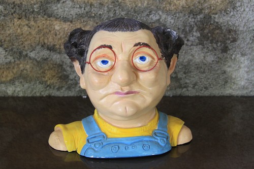 Buste platre polychrome de - buste, en