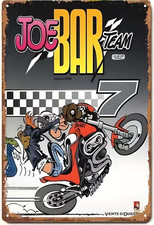 Plaque Murale Métal "JOE BAR TEAM 7" Art Déco Vintage