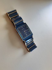 Rado Diastar Intégral 1 Brillant tres belle  Montre Mixte 24  mm Or / Bleu