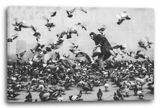 Toile/Cadres Man feeding