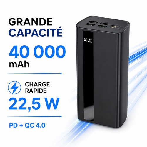 Batterie externe 40000mah - batterie,