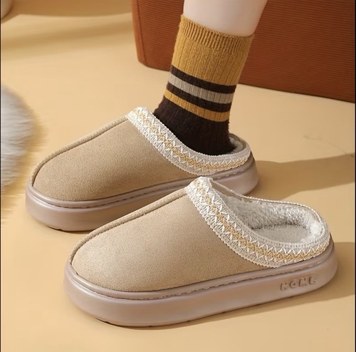 Chaussons confortable beige - chaussons,