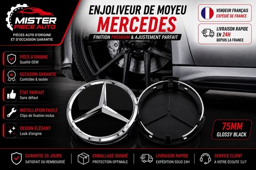 Cache moyeu mercedes benz amg - moyeu,