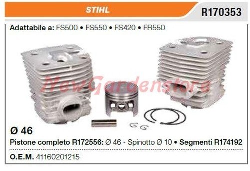 Cylindre piston segments stihl - cylindre,