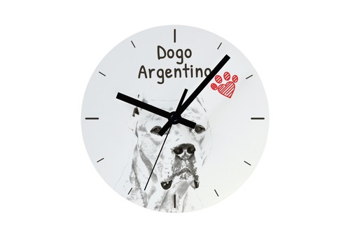 Dogue argentin horloge avec