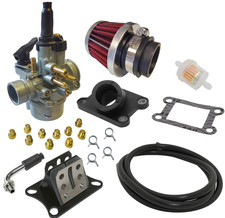 Pack Carburateur 17,5 phva complet pipe clape filtre a air starter moteur am6...