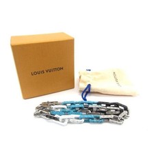Collier LOUIS VUITTON chaîne monogramme pierre multicolore M01293 du Japon F/S