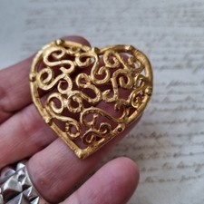 Broche Coeur Vintage Style Christian LACROIX