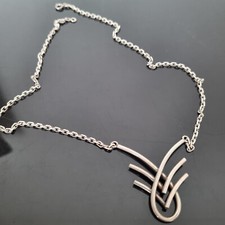 Collier Design Argent Massif