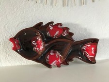 🦊 Ancien Plat Style Vallauris Forme De Poisson Vintage