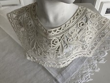 linge ancien Grand Col Dentelle Ancienne