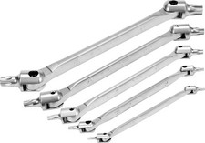 DOUBLES CLES TORX FLEXIBLES T15 x T20 T25 x T27 T30 x T45 T45 x T50 T55 x T60