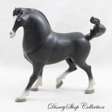 Figurine Khan cheval DISNEY Mulan noir et blanc étalon pvc 17 cm (VI-23993)