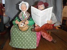 Couple de santons habillés