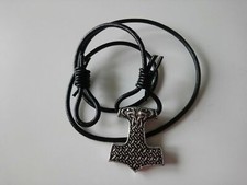 Terre de Viking - Bracelet en cuir le marteau de Thor