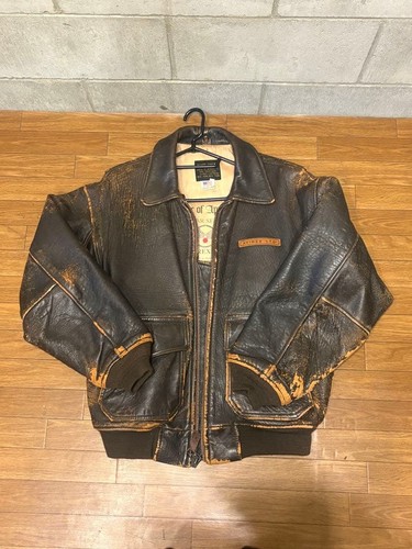 Avirex blouson cuir - cuir, veste
