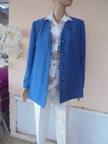 Veste blaser couture bleu - blaser,