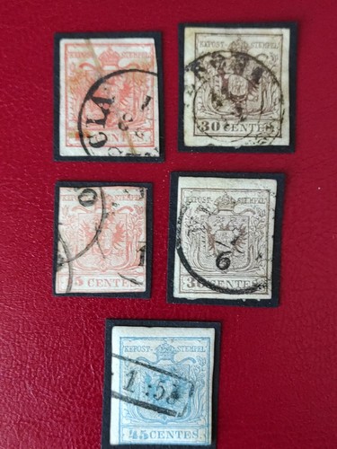 Timbres lombardie venitie - timbres,