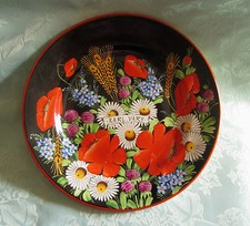 assiette plate fleurs