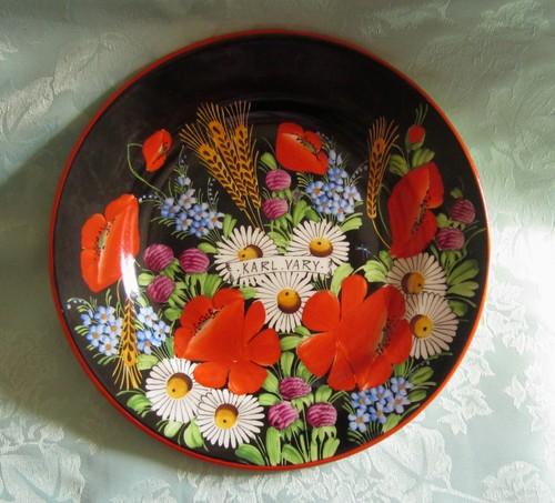 Assiette plate fleurs - assiette,