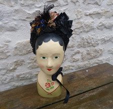 Chapeau femme  1860  paille