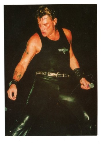 Johnny hallyday carte postale - hallyday,