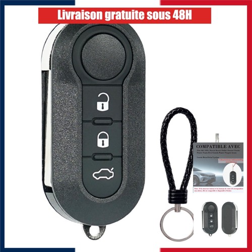 Coque clé voiture fiat 500l - coque,