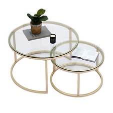 Table Basse en Lot de 2 Table