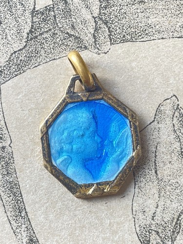 Ancien pendentif médaille - pendentif,