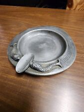 Superbe cendrier en étain