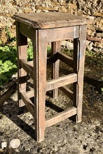 ANCIEN TABOURET PEINTRE SCULPTEUR CHENE CHEVALET MEUBLE METIER ATELIER PEINTURE