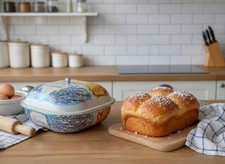 Présentoir en métal avec couvercle/Boîte publicitaire Lavande - Mimosa - Balocco