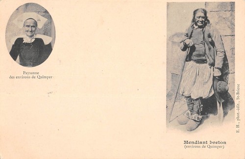 Cpa paysanne des environs - paysanne,