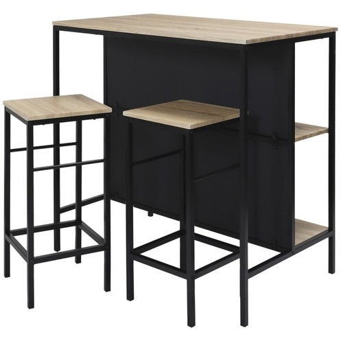 Ilot cuisine 2 tabourets - de,