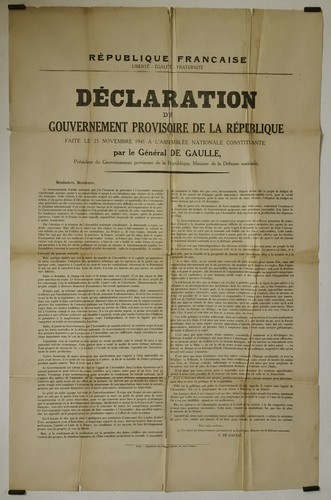 Déclaration gouvernement - déclaration, du