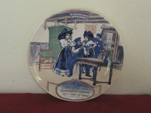 Vintage assiette parlante - assiette,