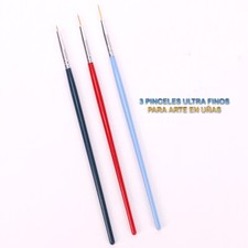 Pinceaux Pour Ongles Art Fins 3 Pièces Manucure Pédicure Coiffure Beauté