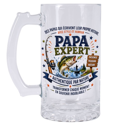 Chope bière papa expert - à,