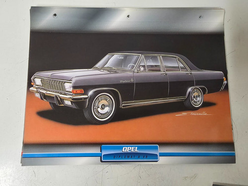 Opel diplomat carte - v8, fiche