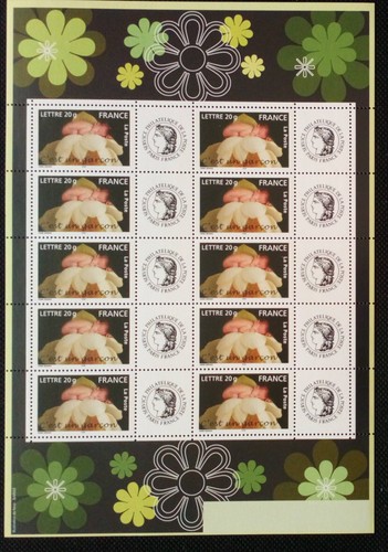 Feuille timbres naissances - timbres,