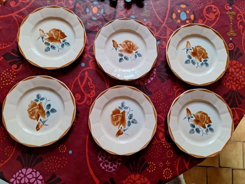 Assiettes plates décor 9181 - assiettes,