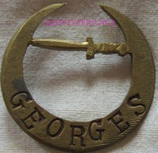 IN30441 - INSIGNE Commando GEORGES, mince, grosses lettres rouges