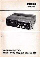 Service Manuel D'Instructions pour Uher 4000 Rapport Ic , 4200,4400 Stéréo